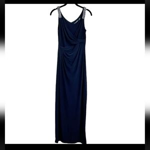 Lauren Ralph Lauren Navy Blue Maxi Dress
